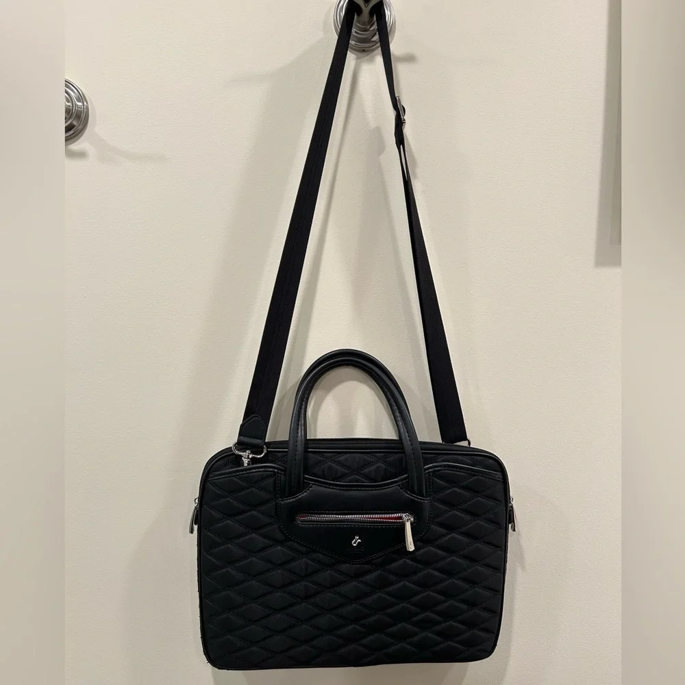 Knomo Laptop Bag - Black Quilted
